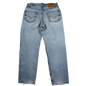 Vintage 90s Levis 550 Jeans Denim Blue Distressed Relaxed Fit Men’s Size 34x29